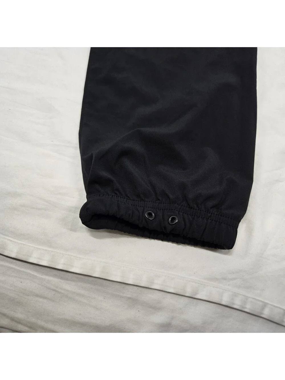 EUC Size MED Men's ASRV DSG-0494 Ultralight Black Track Pants Reflective Joggers